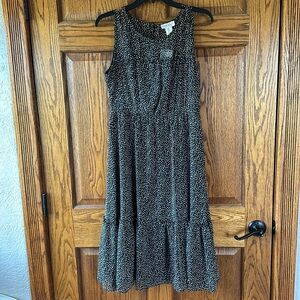 Midi ruffle hem dress